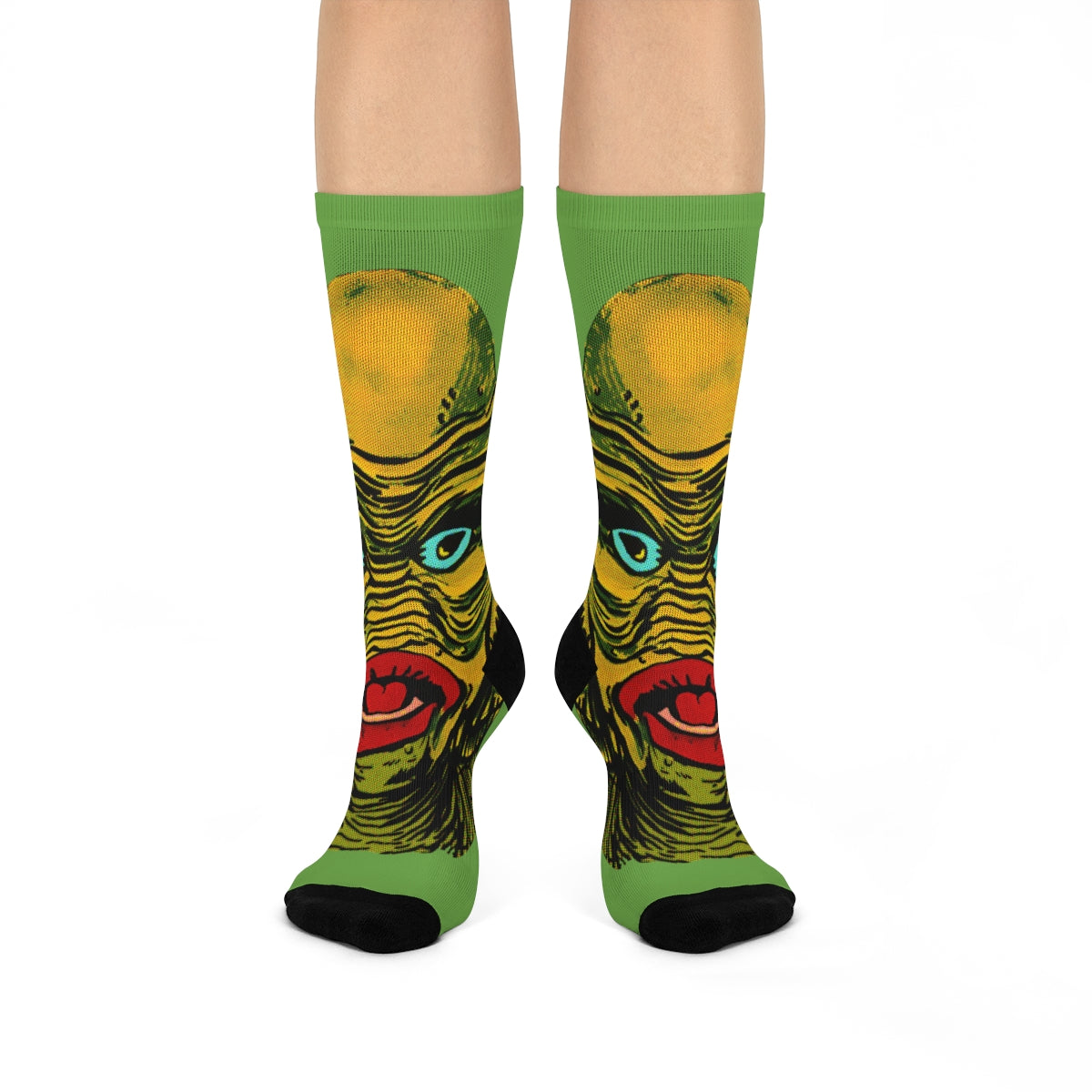 RAYGUN Creature Long Socks With Black Heel