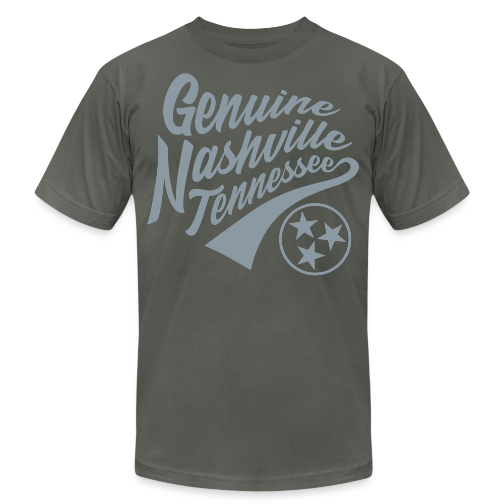 Unisex Jersey Genuine Nashville Silver T-Shirt - asphalt