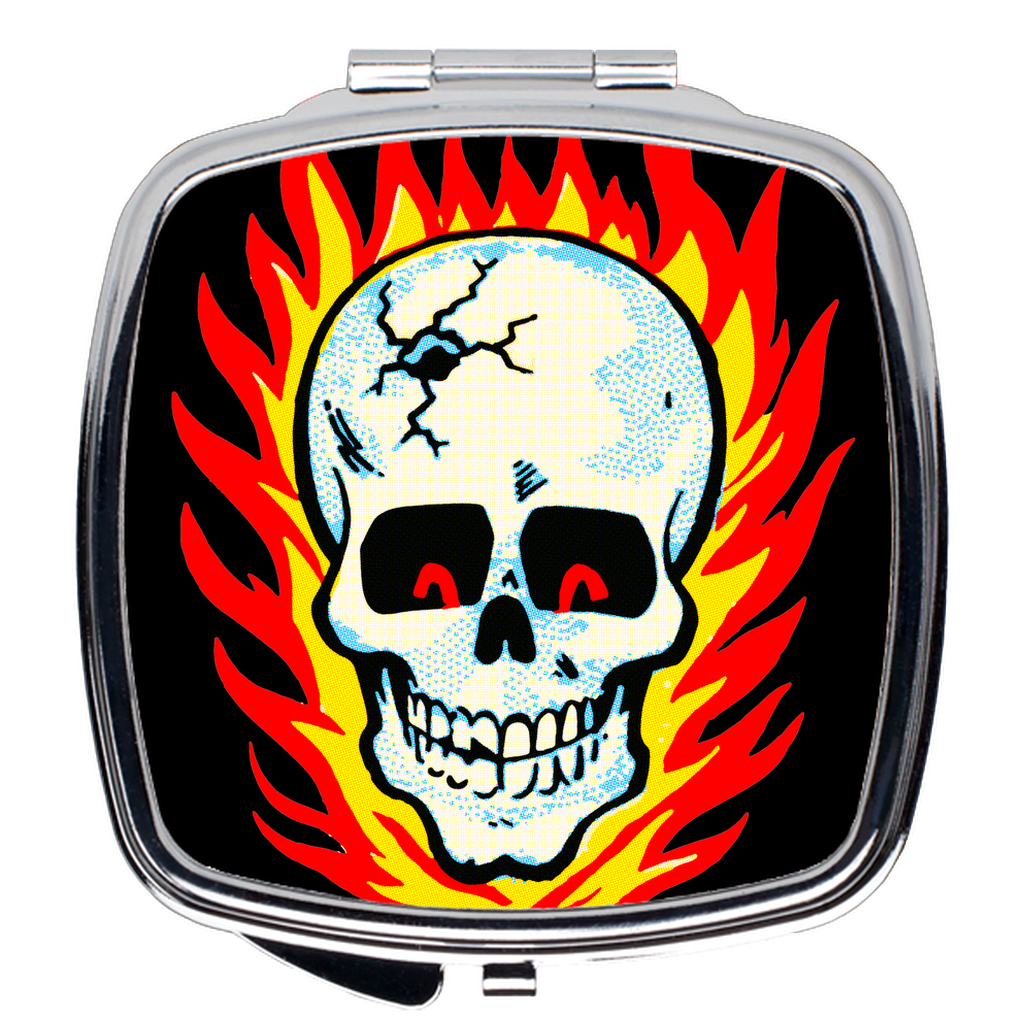 RAYGUN Hot Head Skull Compact Mirror