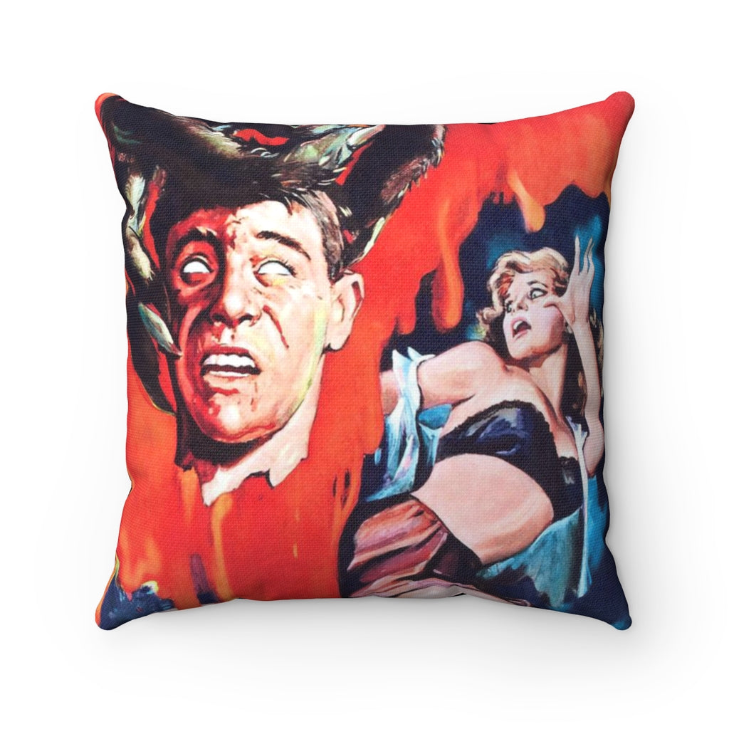 RAYGUN Night of the Blood Beast Square Pillow