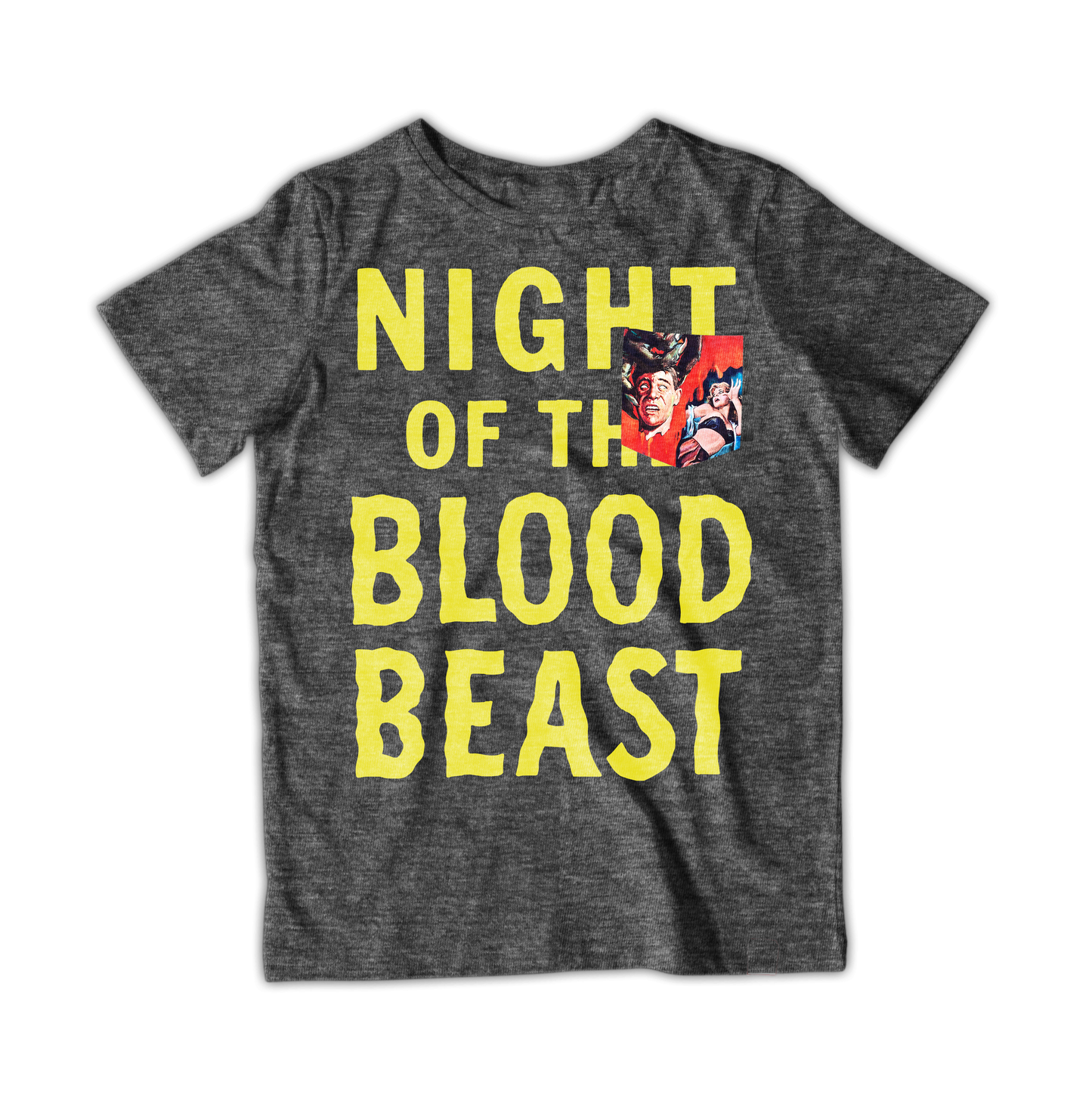 Raygun Night Of The Blood Beast Pocket T-Shirt Xs / Heather Graphite Tshirts