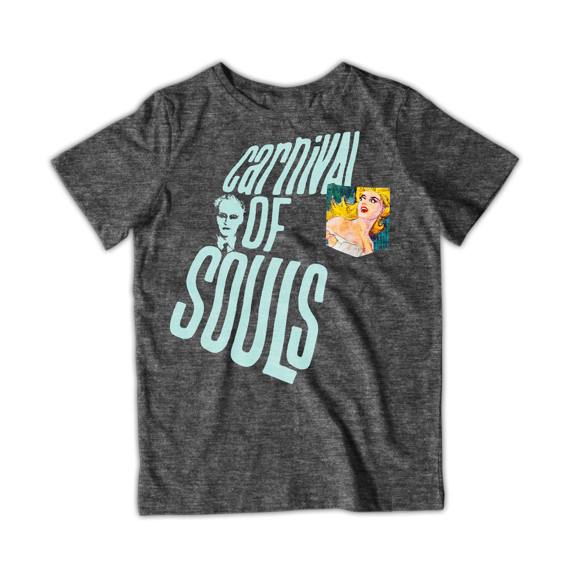 Raygun Carnival Of Souls Pocket T-Shirt Xs / Heather Graphite Tshirts