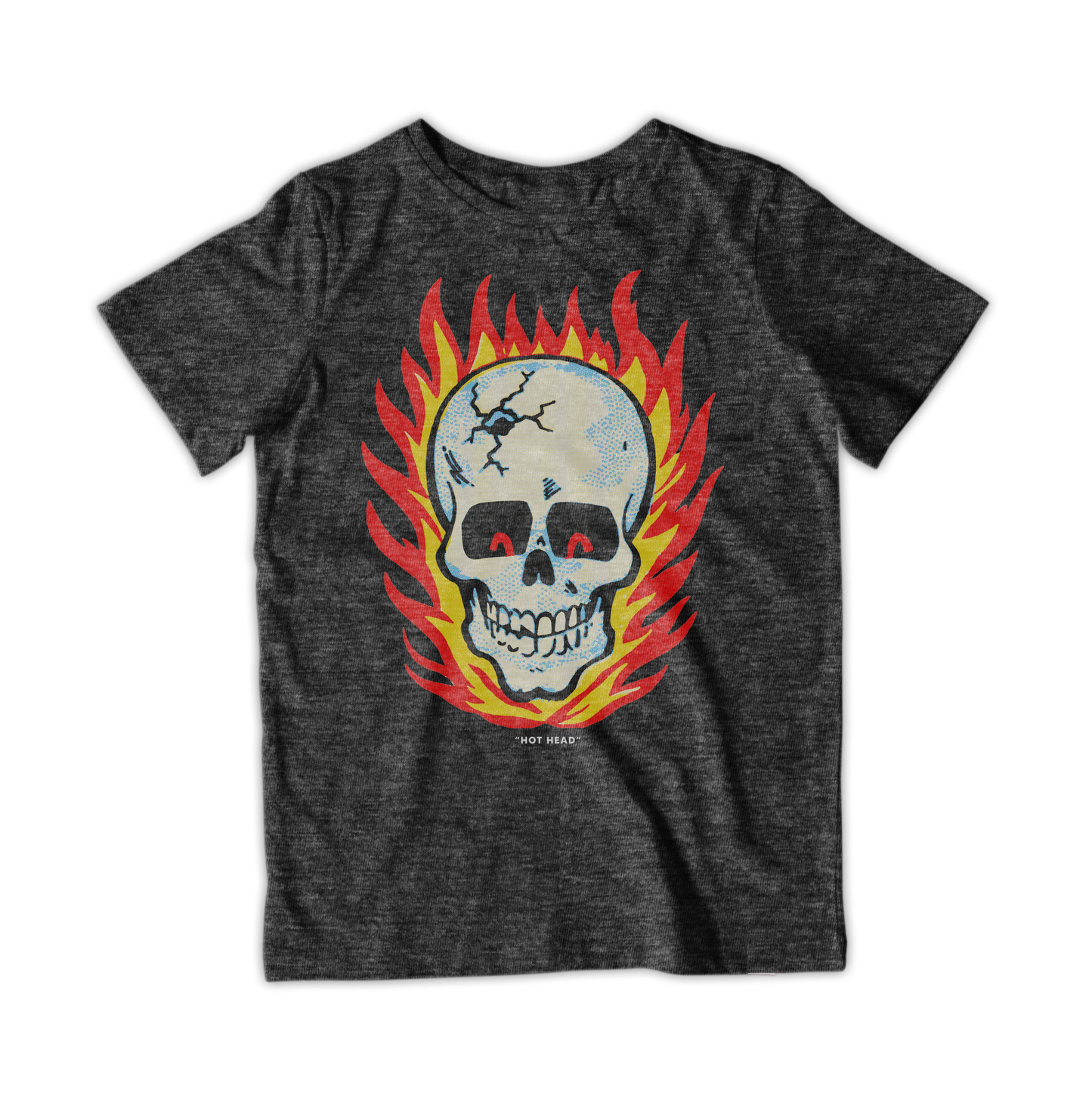 RAYGUN Hot Head Skull Vintage Heather T-Shirt