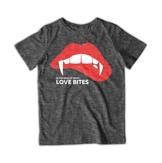 Raygun Dead Of Night Love Bites T-Shirt Xs / Heather Graphite Tshirts