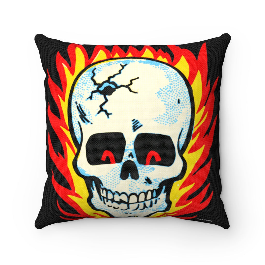 RAYGUN Hot Head Skull Square Pillow