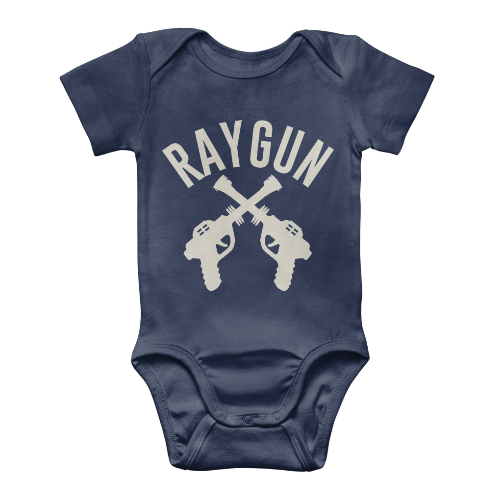 Raygun Ray Gun Club Classic Baby Onesie Bodysuit Navy / 0 To 3 Months Apparel