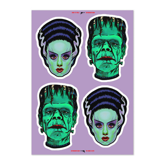 RAYGUN Frankie & Bride Sticker Set Sheet