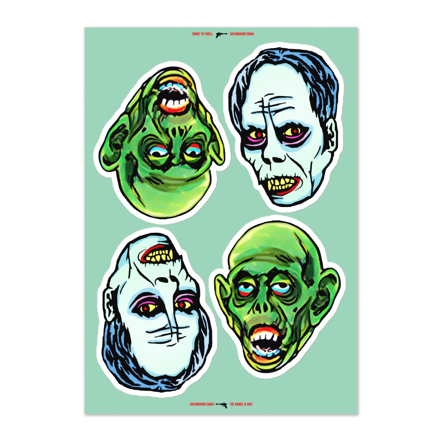 RAYGUN Phantom vs. Ghoul Sticker Set Sheet
