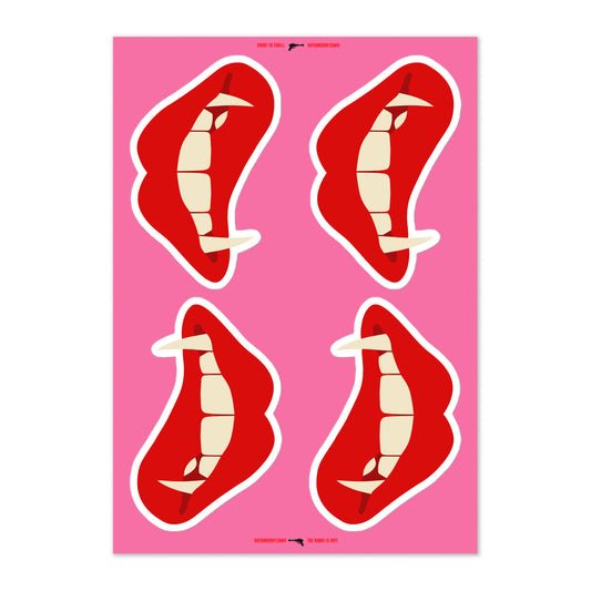 RAYGUN Love Bites Sticker Set Sheet