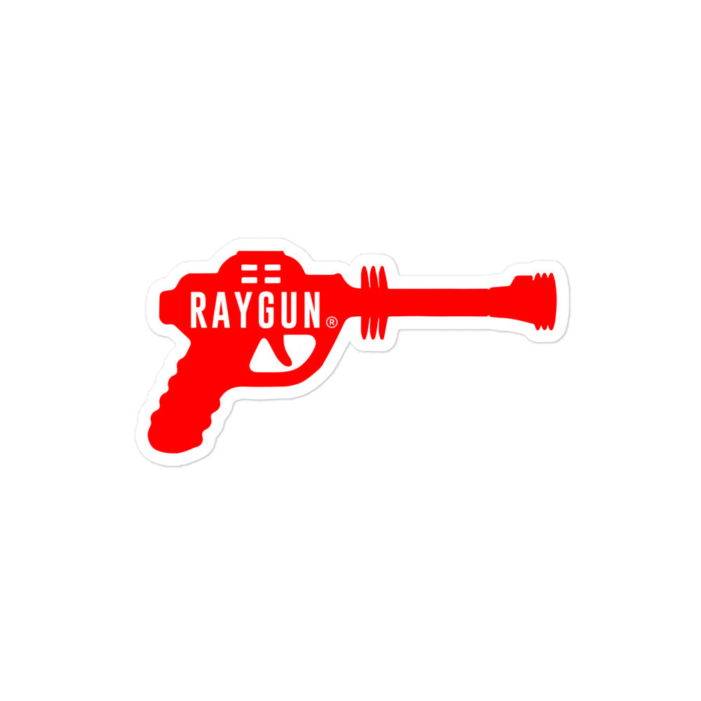 RAYGUN Single Gun Red Bubble-free Stickers