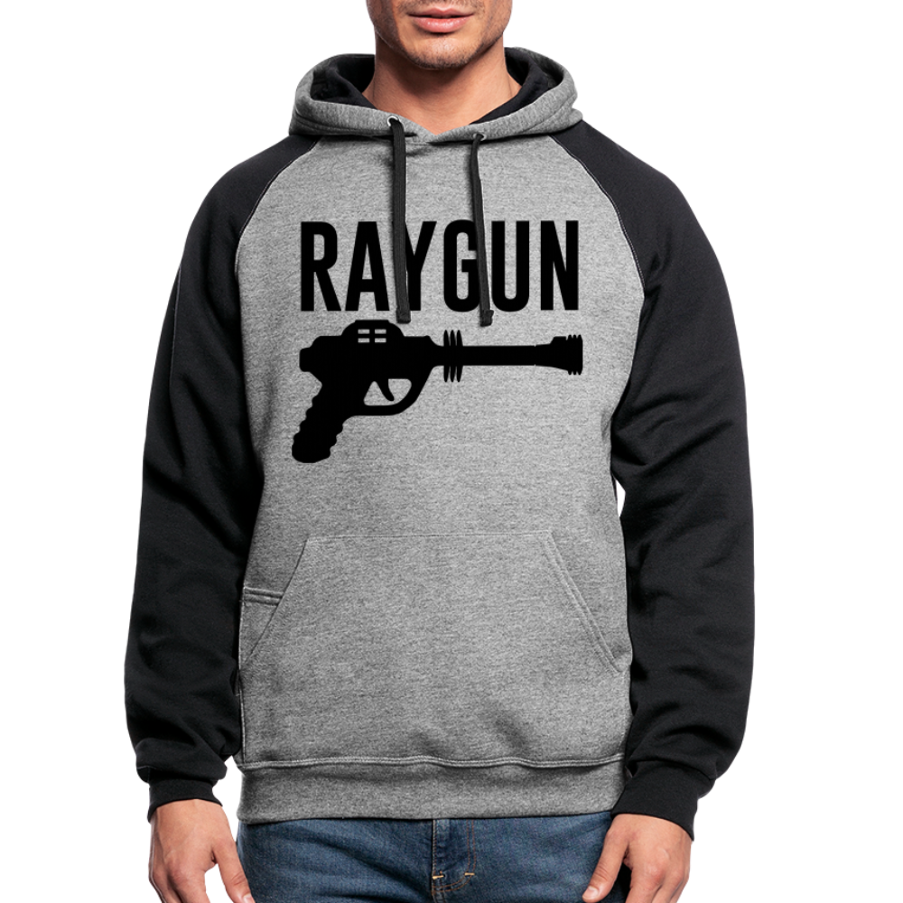 RAYGUN Raglan Hoodie - heather gray/black