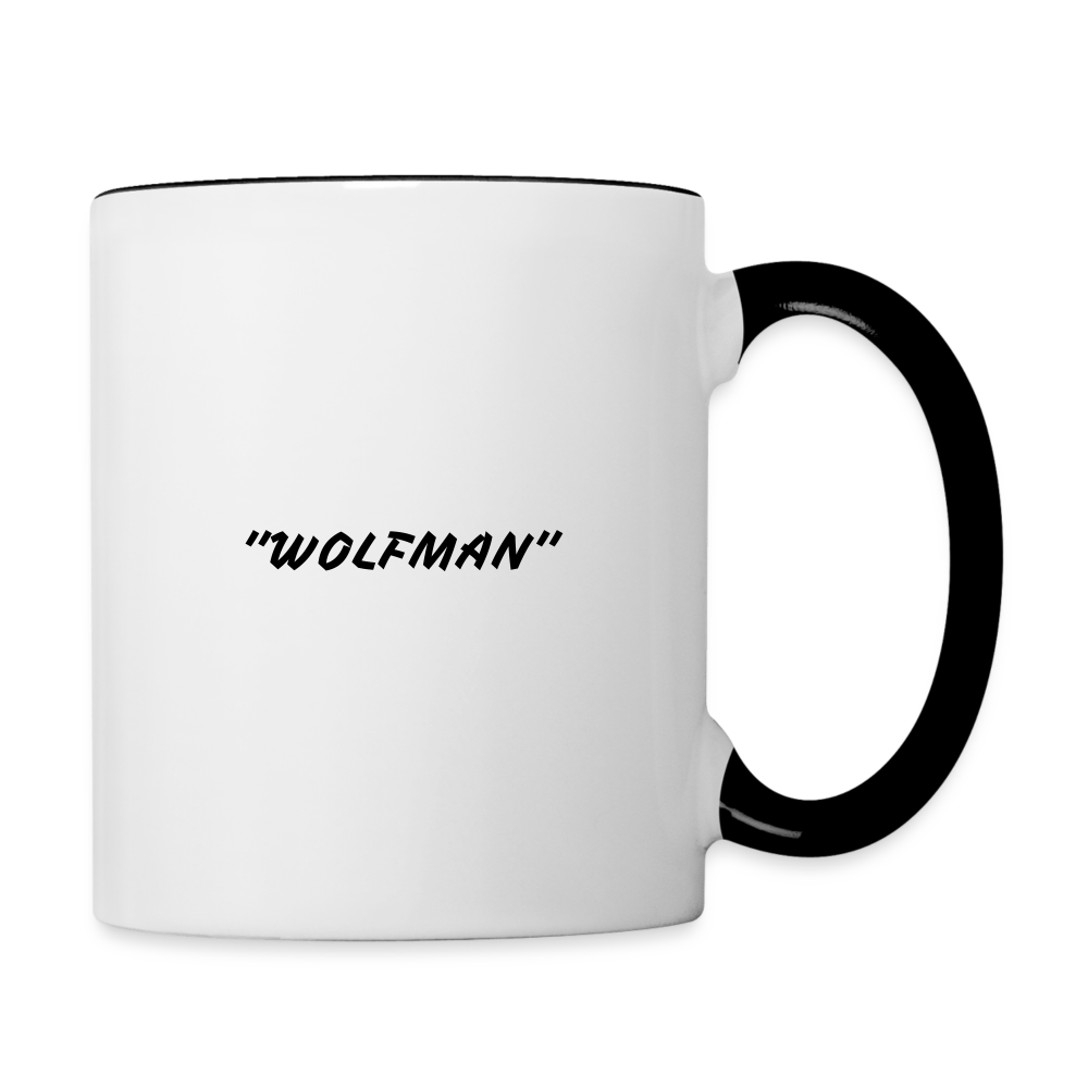 RAYGUN Wolfman Contrast Coffee Mug - white/black